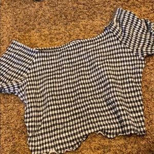 Plaid crop top